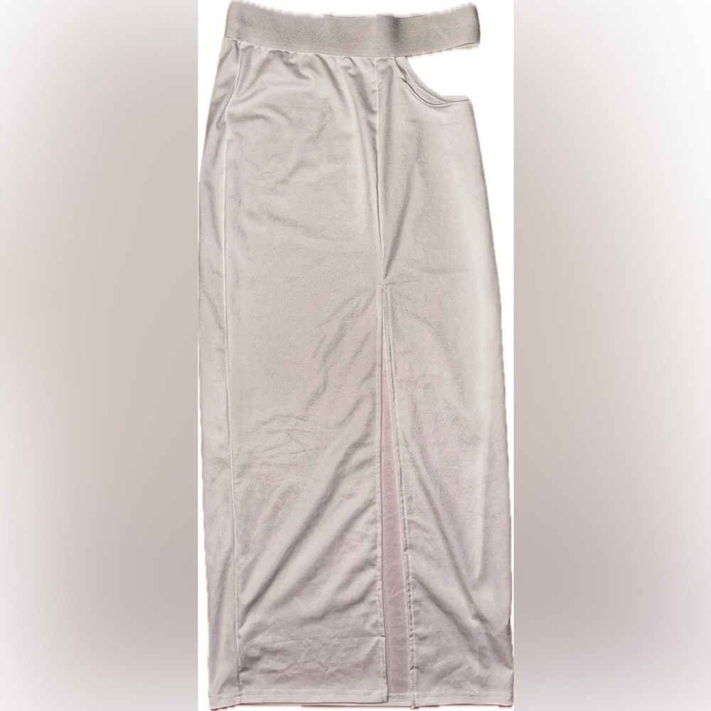 Dolls kill white cut out maxi skirt large new without tag - Picture 2 of 4